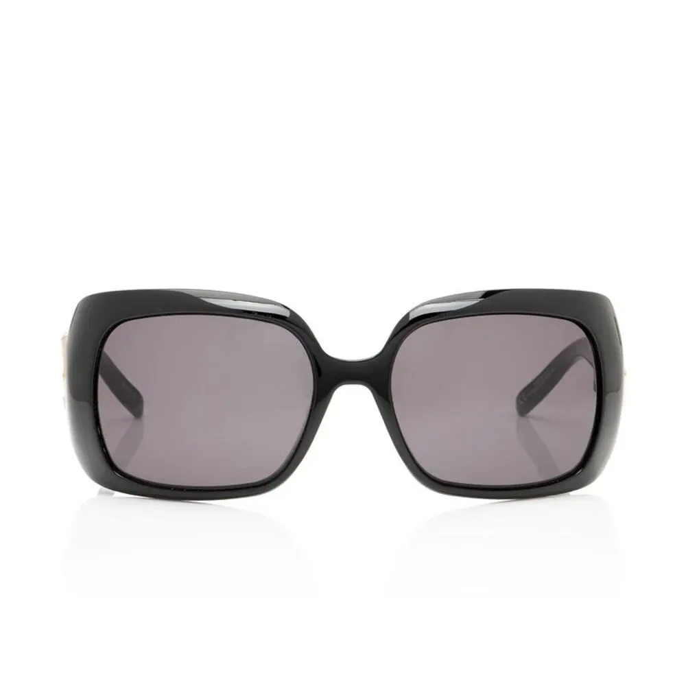 Gucci Bamboo Interlocking G Oversized Square Sunglasses